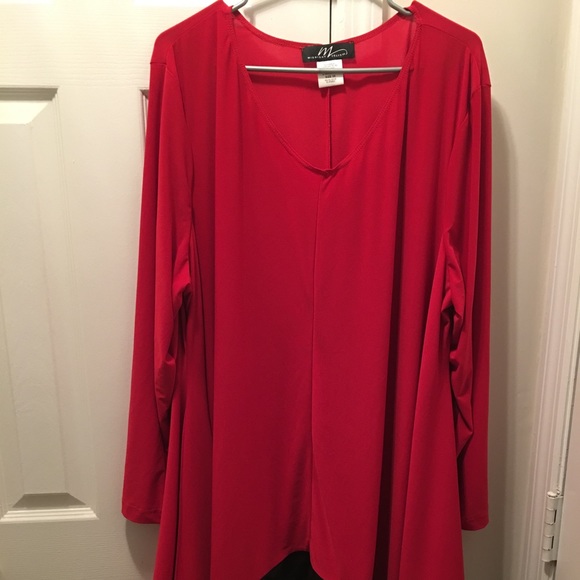 Red Midnight Velvet Top - Picture 1 of 3